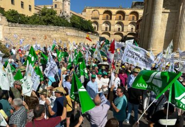 Asaja Castilla y León se suma a la protesta del campo español ante los ministros de la UE en Córdoba