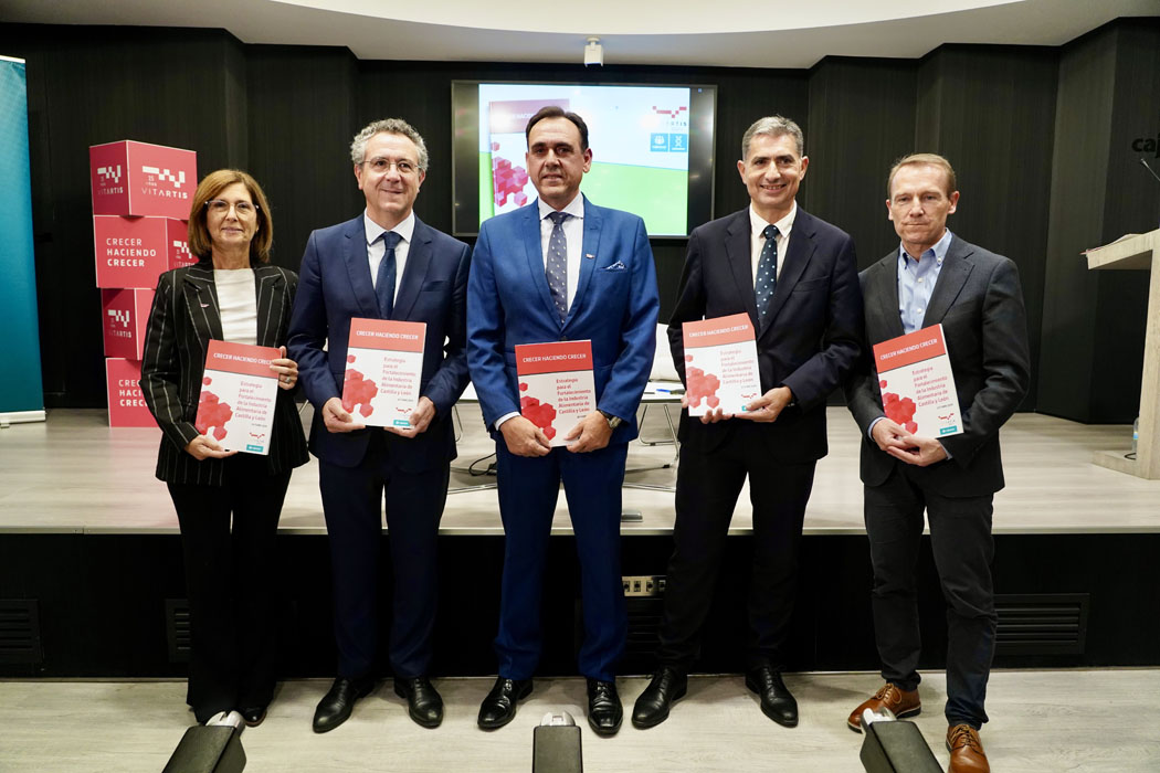 Vitartis y Cajamar presentan una ambiciosa estrategia para el fortalecimiento de la industria alimentaria de Castilla y León